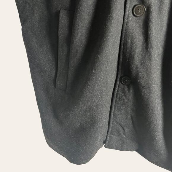 Kenneth Cole Reaction Men’s Black Wool Blend Dickey Coat Size XXL - Picture 7 of 9